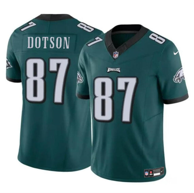 Mens Philadelphia Eagles #87 Jahan Dotson Green FUSE Vapor Untouchable Limited Stitched Football Jersey