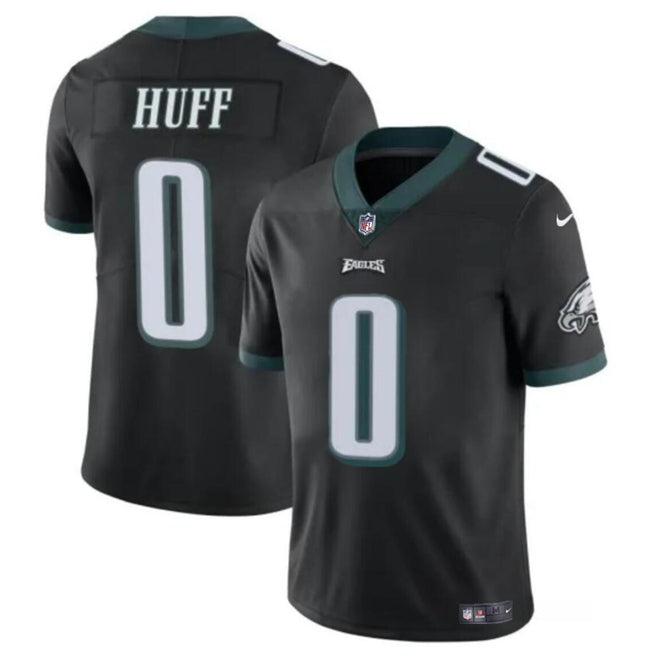 Mens Philadelphia Eagles #0 Bryce Huff Black Vapor Untouchable Limited Stitched Football Jersey