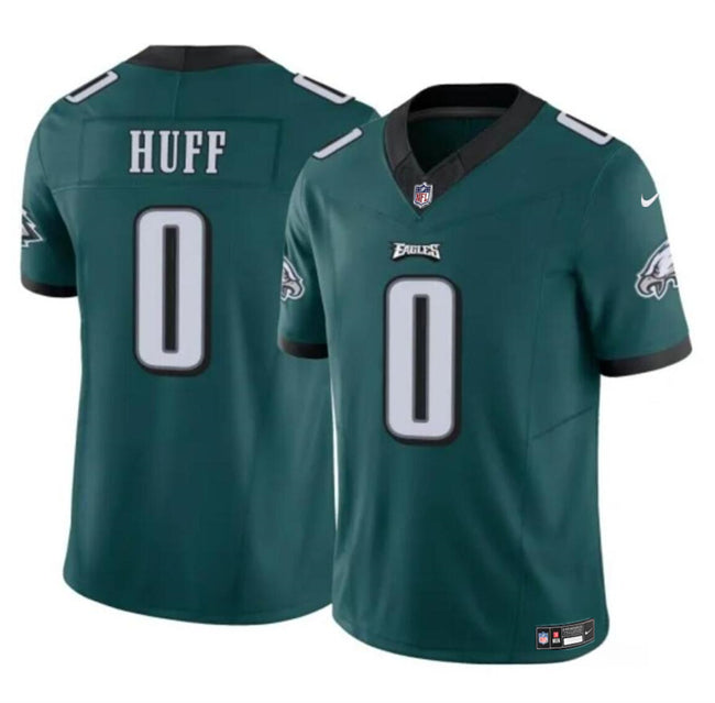 Mens Philadelphia Eagles #0 Bryce Huff Green 2024 FUSE Vapor Untouchable Limited Stitched Football Jersey