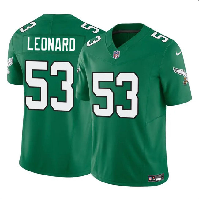Mens Philadelphia Eagles #53 Shaquille Leonard Green 2023 FUSE Vapor Untouchable Limited Stitched Football Jersey