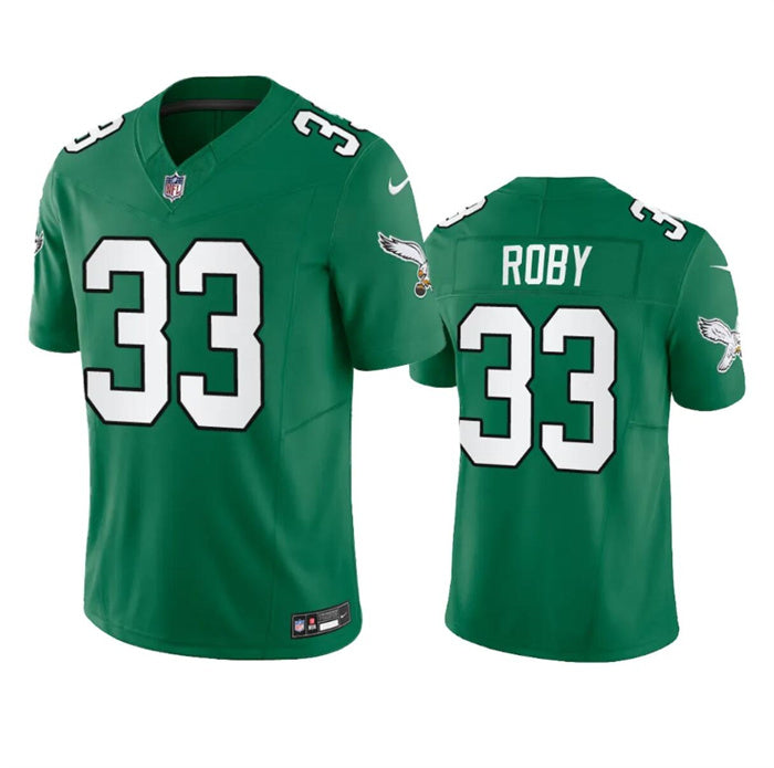 Mens Philadelphia Eagles #33 Bradley Roby Green 2023 FUSE Throwback Vapor Untouchable Limited Stitched Football Jersey