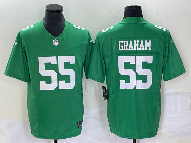 Mens Philadelphia Eagles #55 Brandon Graham Green FUSE Vapor Untouchable Stitched Football Jersey