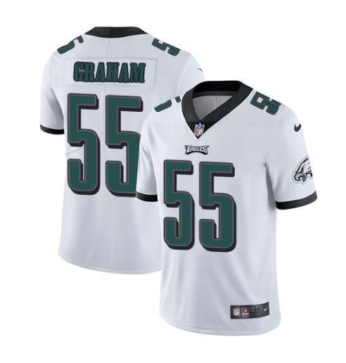 Mens Philadelphia Eagles #55 Brandon Graham White Vapor Untouchable Limited Stitched Football Jersey