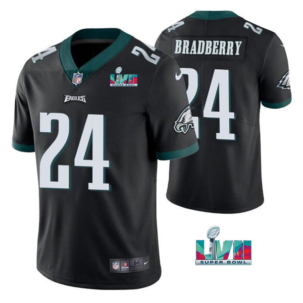 Mens Philadelphia Eagles #24 James Bradberry Black Super Bowl LVII Vapor Untouchable Limited Stitched Jersey
