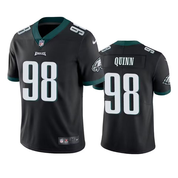 Mens Philadelphia Eagles #98 Robert Quinn Black Vapor Untouchable Limited Stitched Jersey