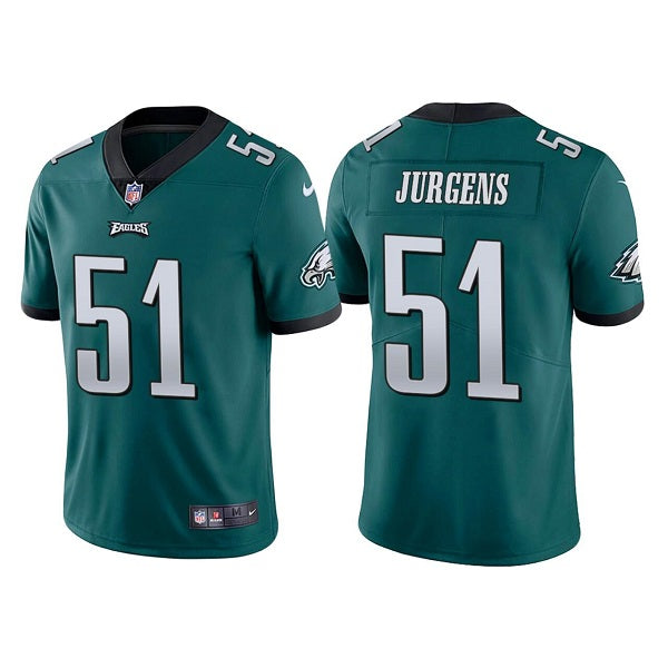 Mens Philadelphia Eagles #51 Cameron Jurgens Green Vapor Untouchable Limited Stitched Jersey