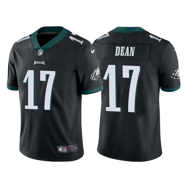 Mens Philadelphia Eagles #17 Nakobe Dean Black Vapor Untouchable Limited Stitched Jersey
