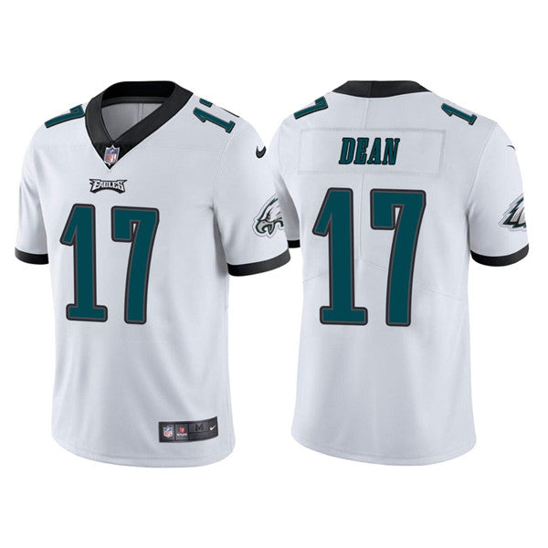 Mens Philadelphia Eagles #17 Nakobe Dean White Vapor Untouchable Limited Stitched Jersey