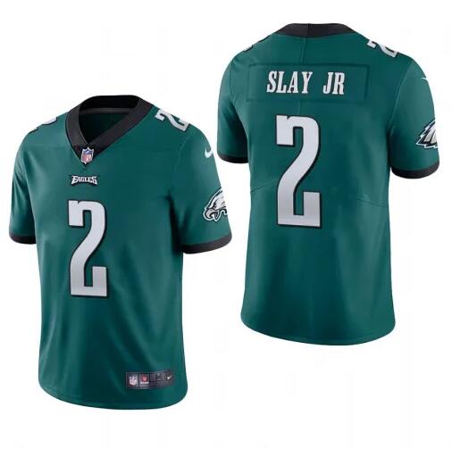 Mens Philadelphia Eagles #2 Darius Slay JR Green Vapor Untouchable Limited Stitched Jersey