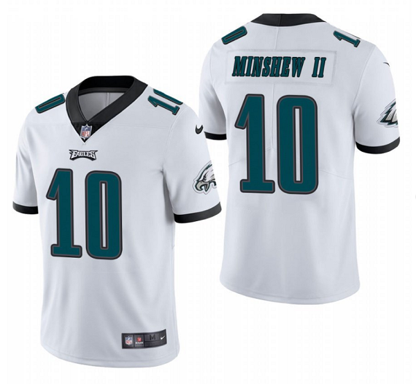 Mens Philadelphia Eagles #10 Gardner Minshew II White Vapor Untouchable Limited Stitched Jersey
