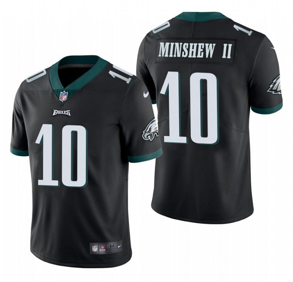 Mens Philadelphia Eagles #10 Gardner Minshew II Black Vapor Untouchable Limited Stitched Jersey