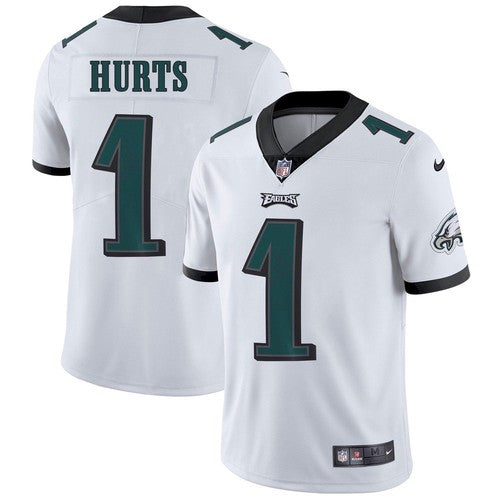 Mens Philadelphia Eagles #1 Jalen Hurts White Vapor Untouchable Limited Stitched Jersey