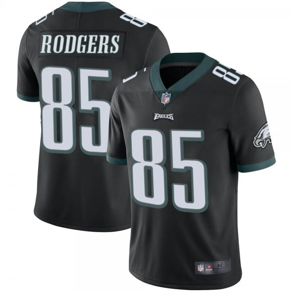 Mens Philadelphia Eagles #85 Richard Rodgers Black Vapor Untouchable Limited Stitched Jersey