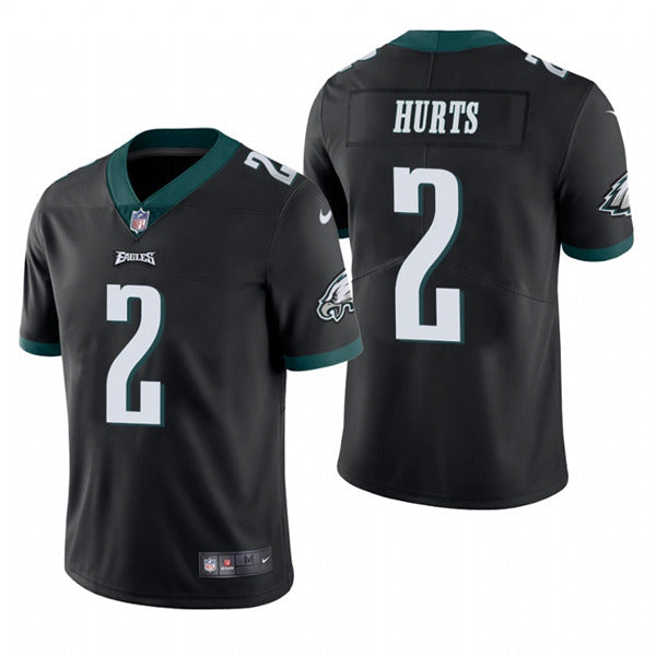 Mens Philadelphia Eagles #2 Jalen Hurts Black Vapor Untouchable Limited Stitched Jersey