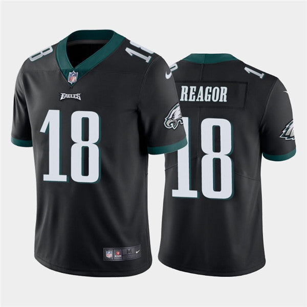 Mens Philadelphia Eagles #18 Jalen Reagor Black Vapor Untouchable Limited Stitched Jersey