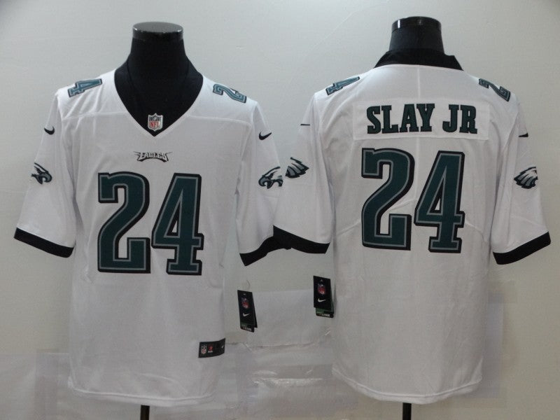 Mens Philadelphia Eagles #24 Darius Slay JR White Vapor Untouchable Limited Stitched NFL Jersey