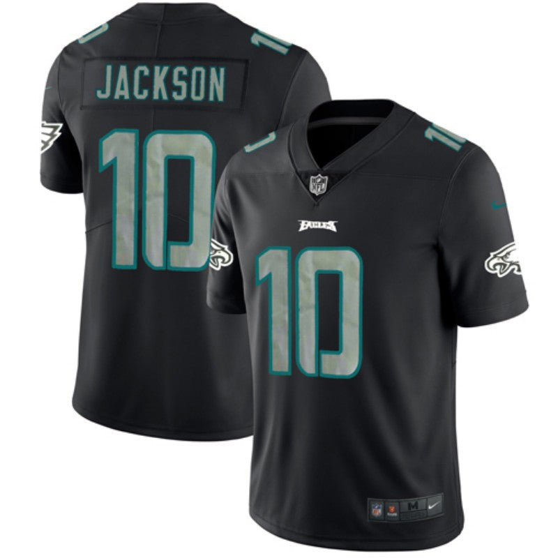 Mens Philadelphia Eagles #10 DeSean Jackson Black Impact Limited Stitched NFL Jersey