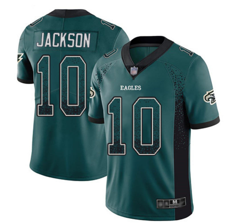 Mens Philadelphia Eagles #10 DeSean Jackson Blue Drift Fashion Color Rush Limited NFL Jersey