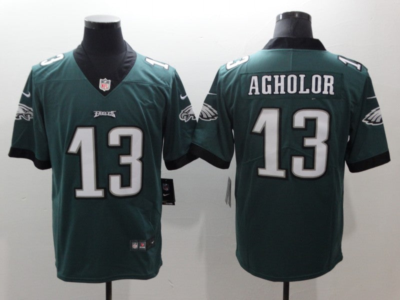 Mens Philadelphia Eagles #13 Nelson Agholor Green Vapor Untouchable Limited Stitched NFL Jersey