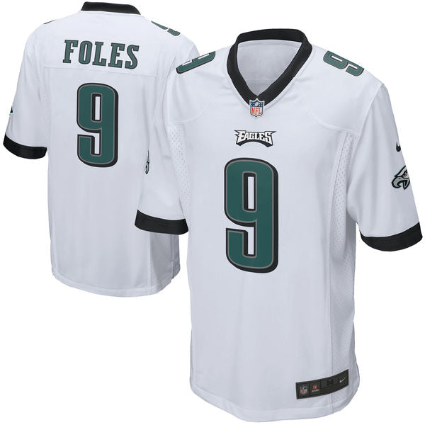 Mens Philadelphia Eagles #9 Nick Foles White Game Stitched NFL Jersey