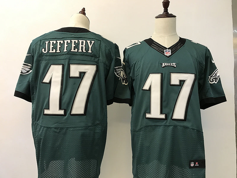 Mens Philadelphia Eagles #17 Alshon Jeffery Nike Green Elite Stitched NFL Jersey