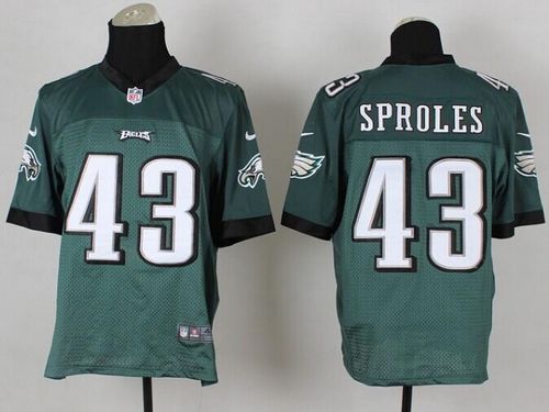Nike Eagles #43 Darren Sproles Midnight Green Team Color Mens Stitched NFL Elite Jersey