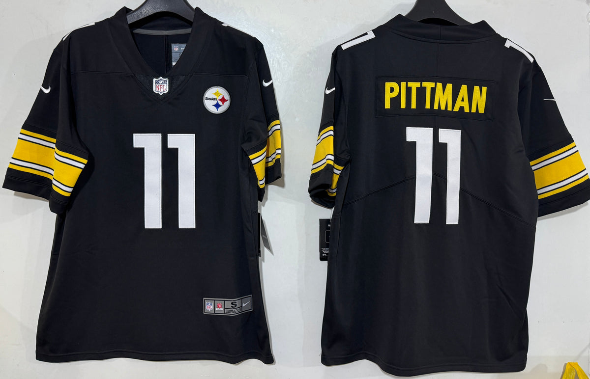 Mens Pittsburgh Steelers #11 Michael Pittman Jr Black Vapor Limited Stitched Football Jersey