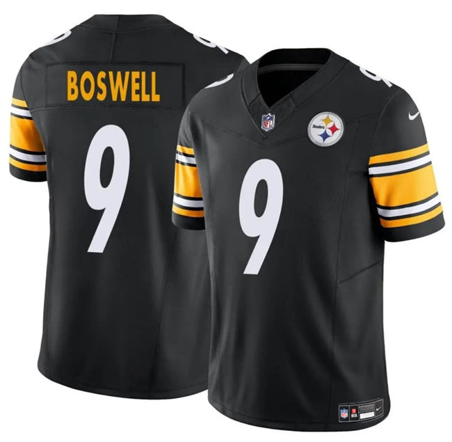 Mens Pittsburgh Steelers #9 Chris Boswell Black 2024 FUSE Vapor Untouchable Limited Stitched Jersey