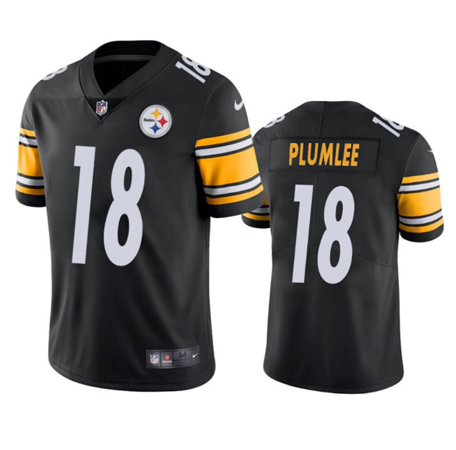 Mens Pittsburgh Steelers #18 John Rhys Plumlee Black Vapor Untouchable Limited Stitched Jersey