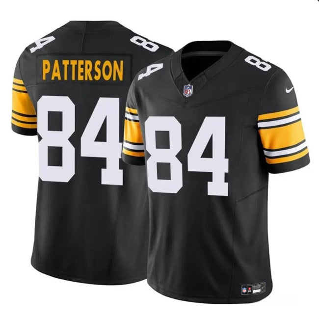 Mens Pittsburgh Steelers #84 Cordarrelle Patterson Black 2024 FUSE Alternate Vapor Untouchable Limited Stitched Jersey
