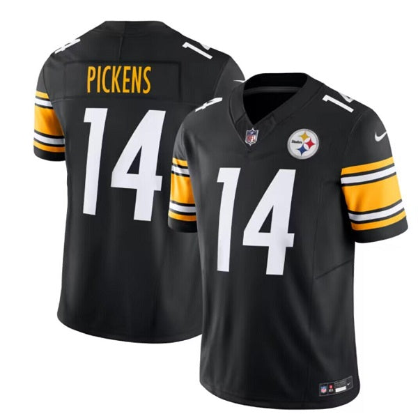 Mens Pittsburgh Steelers #14 George Pickens Black 2023 FUSE Vapor Untouchable Limited Jersey