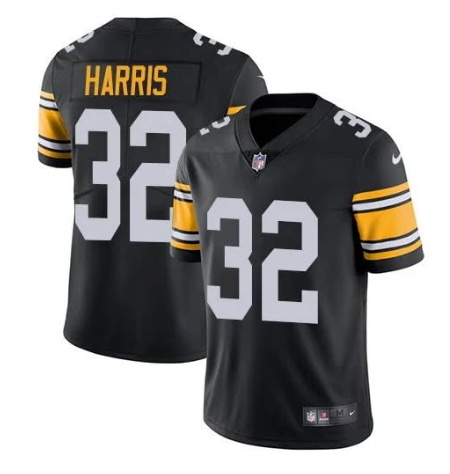 Mens Pittsburgh Steelers #32 Franco Harris Black Vapor Untouchable Limited Stitched Jersey
