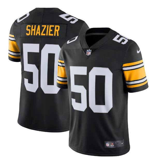 Mens Pittsburgh Steelers #50 Ryan Shazier Black Vapor Untouchable Limited Stitched Football Jersey