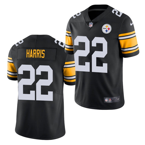 Mens Pittsburgh Steelers #22 Najee Harris 2021 Black Vapor Untouchable Limited Stitched Jersey