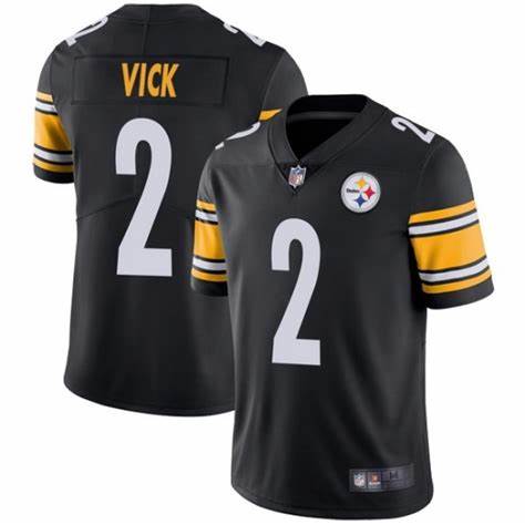 Mens Pittsburgh Steelers #2 Michael Vick Black Vapor Untouchable Limited Stitched Jersey