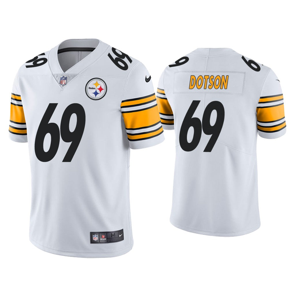 Mens Pittsburgh Steelers #69 Kevin Dotson White Vapor Untouchable Limited Stitched Jersey
