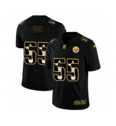 Mens Pittsburgh Steelers #55 Devin Bush Black Jesus Faith Edition Limited Stitched Jersey