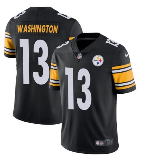 Mens Pittsburgh Steelers #13 James Washington Black 2019 Vapor Untouchable Limited Stitched NFL Jersey
