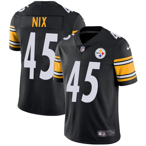 Mens Pittsburgh Steelers #45 Roosevelt Nix Black Vapor Untouchable Limited Stitched NFL Jersey