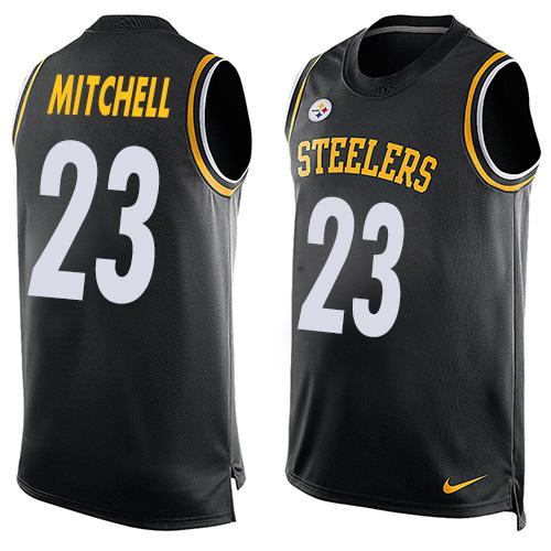 Nike Steelers #23 Mike Mitchell Black Team Color Mens Stitched NFL Limited Tank Top Jersey