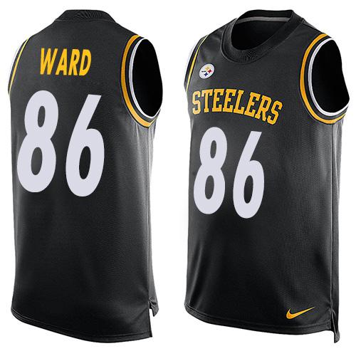 Nike Steelers #86 Hines Ward Black Team Color Mens Stitched NFL Limited Tank Top Jersey
