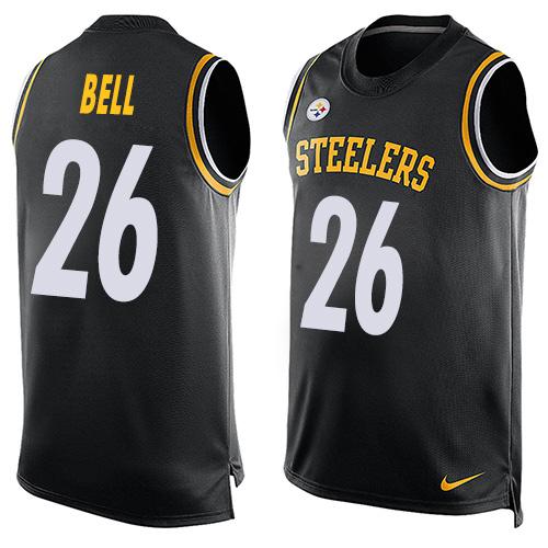 Nike Steelers #26 LeVeon Bell Black Team Color Mens Stitched NFL Limited Tank Top Jersey
