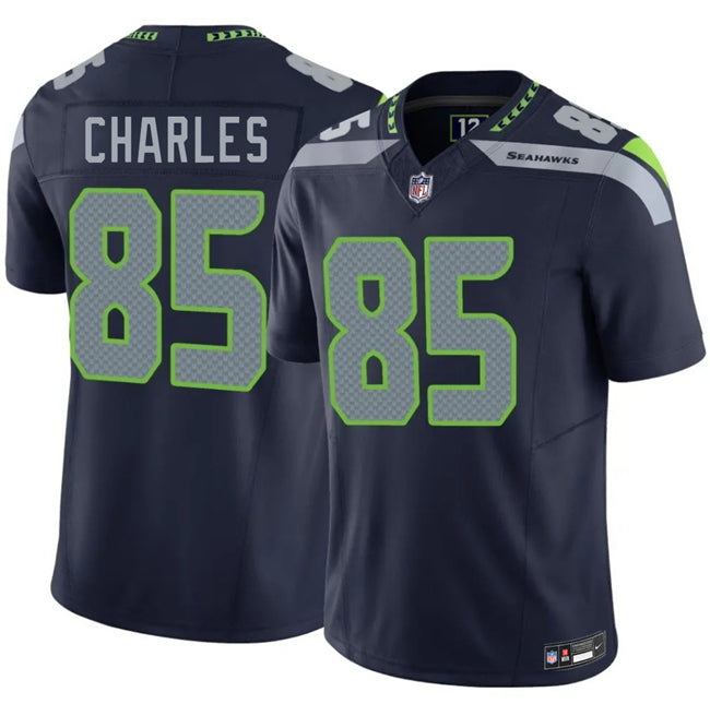 Mens Seattle Seahawks #85 Irvin Charles Navy 2026 FUSE Vapor Untouchable Limited Stitched Football Jersey
