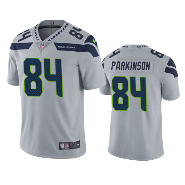 Mens Seattle Seahawks #84 Colby Parkinson Grey Vapor Untouchable Limited Stitched Jersey