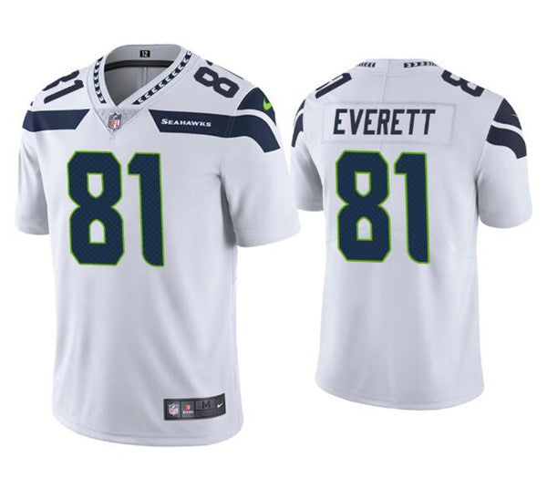 Mens Seattle Seahawks #81 Gerald Everett White Vapor Untouchable Limited Stitched Jersey