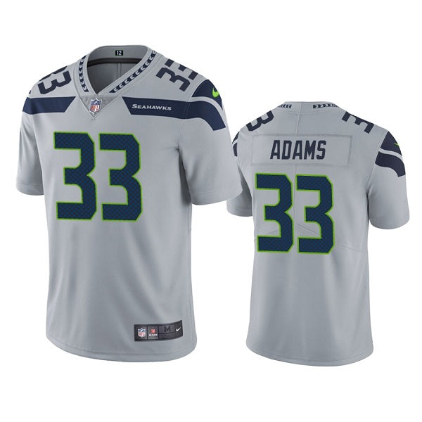 Mens Seattle Seahawks #33 Jamal Adams Grey Vapor Untouchable Limited Stitched Jersey