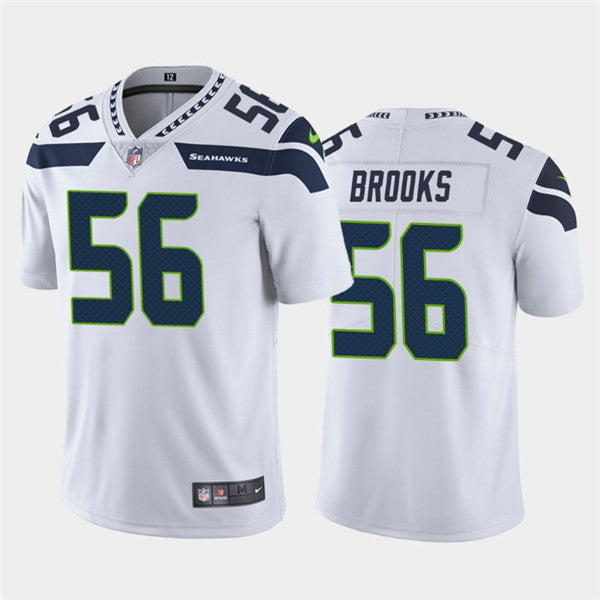 Mens Seattle Seahawks #56 Jordyn Brooks White Vapor Untouchable Limited Stitched Jersey