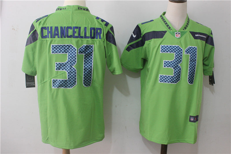 Mens Nike Seattle Seahawks #31 Kam Chancellor Steel Green Stitched NFL Vapor Untouchable Limited Jersey
