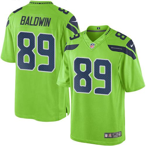 Nike Seahawks #89 Doug Baldwin Green Mens Stitched NFL Limited Rush Jersey
