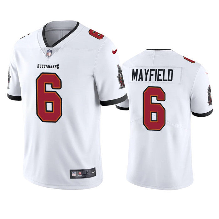 Mens Tampa Bay Buccaneers #6 Baker Mayfield White Vapor Untouchable Limited Stitched Jersey